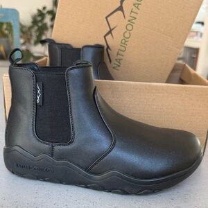 Black Barefoot Chelsea Boots NWT